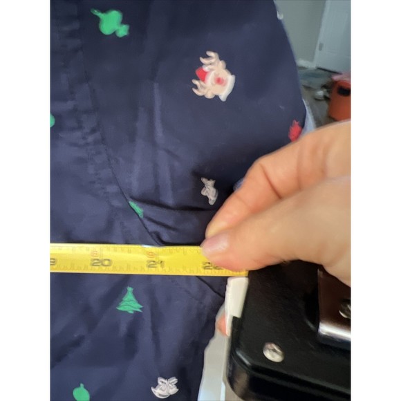 EIGHTH AVENUE MENS SHORT SLEEVE BUTTON FRONT CHRISTMAS THEMED SHIRT SM Slim Fit - Picture 6 of 12